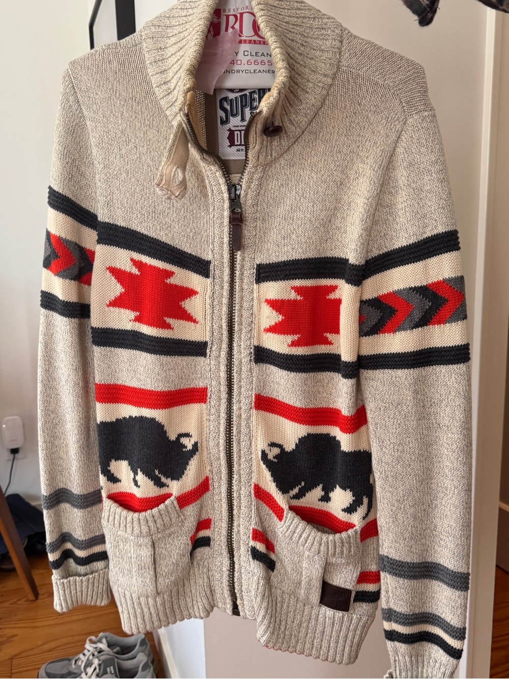 Super Dry Navaho style cotton sweater